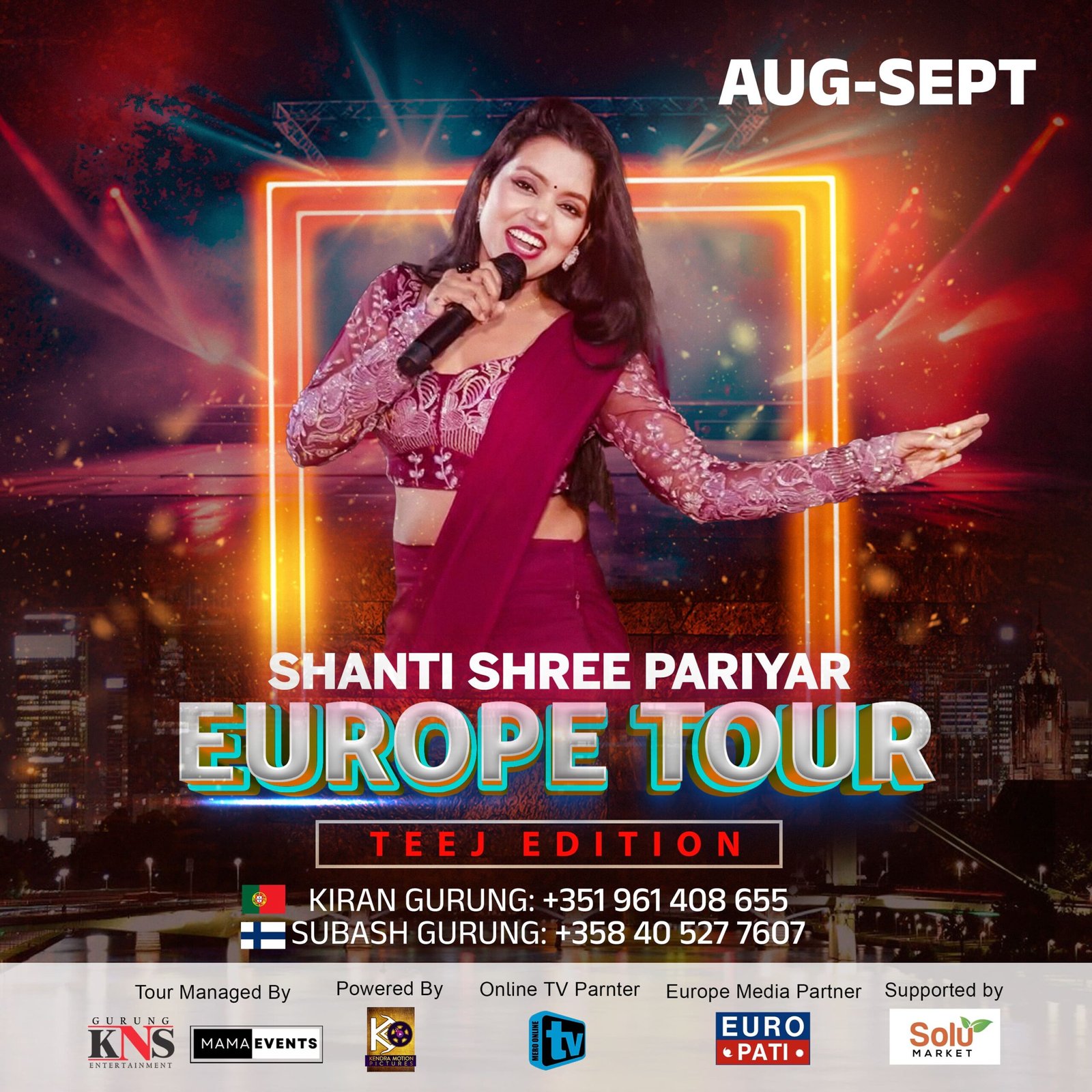Behind the Scenes of Shanti Shree’s Spectacular “Teej Edition” Europe Tour 2025
